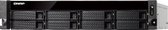 8-Bay quad-core 1.7 GHz rackmount NAS with 250W redundant PSU/4GB DDR3 SODIMM RAM (max 16GB)/SATA 6Gb/s/2x 10GbE SFP+ LAN/2x GbE LAN/1x PCIe Gen2(x2)/hardware