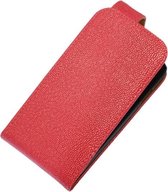 Roze Ribbel Classic flip case cover hoesje voor Samsung Galaxy S5
