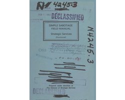 Simple Sabotage Field Manual