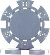 Afbeelding van het spelletje Pokerchip Dice Chip - Grijs - 11,5 gram - 25 stuks