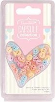 Polka Mini Buttons (60pcs) - Capsule - Spots & Stripes Pastels