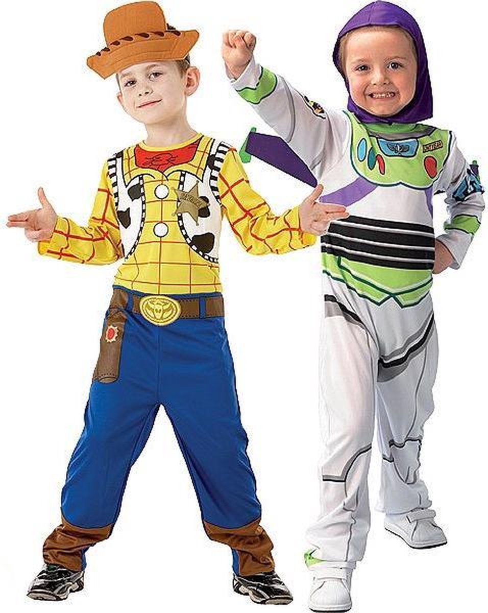 Woody en Buzz Lightyear Toy story™ kostuum voor kinderen - Kinderkostuums -  110/116" | bol.com