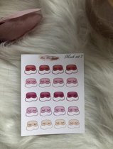 Planner stickers functional Mask set 2