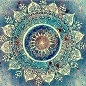 Diamond Painting – Mandala – 25 x 30 – Turquoise - Maak de Mooiste Schilderijen Helemaal Zelf