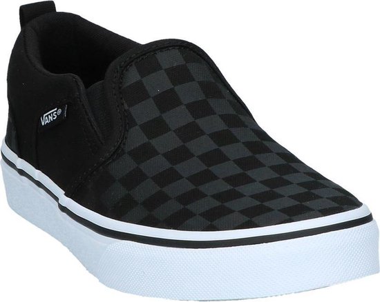 Vans Youth Asher Checker Sneakers Black Black Maat 38 bol