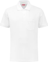 Workman Poloshirt Outfitters + borstzakje - 1221 wit - Maat 5XL