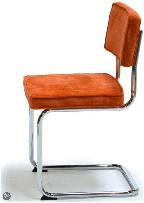 | Brovst rib eetkamerstoel oranje Canvas Studios Canvas Studios Brovst rib eetkamerstoel oranje