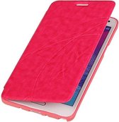 Bestcases Roze TPU Booktype Motief Hoesje Samsung Galaxy Note 4