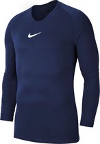 Nike Dry Park First Layer Longsleeve Shirt  Thermoshirt - Maat 164  - Unisex - navy