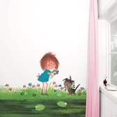 KEK Amsterdam Picking Flowers - Fotobehang - Full Color