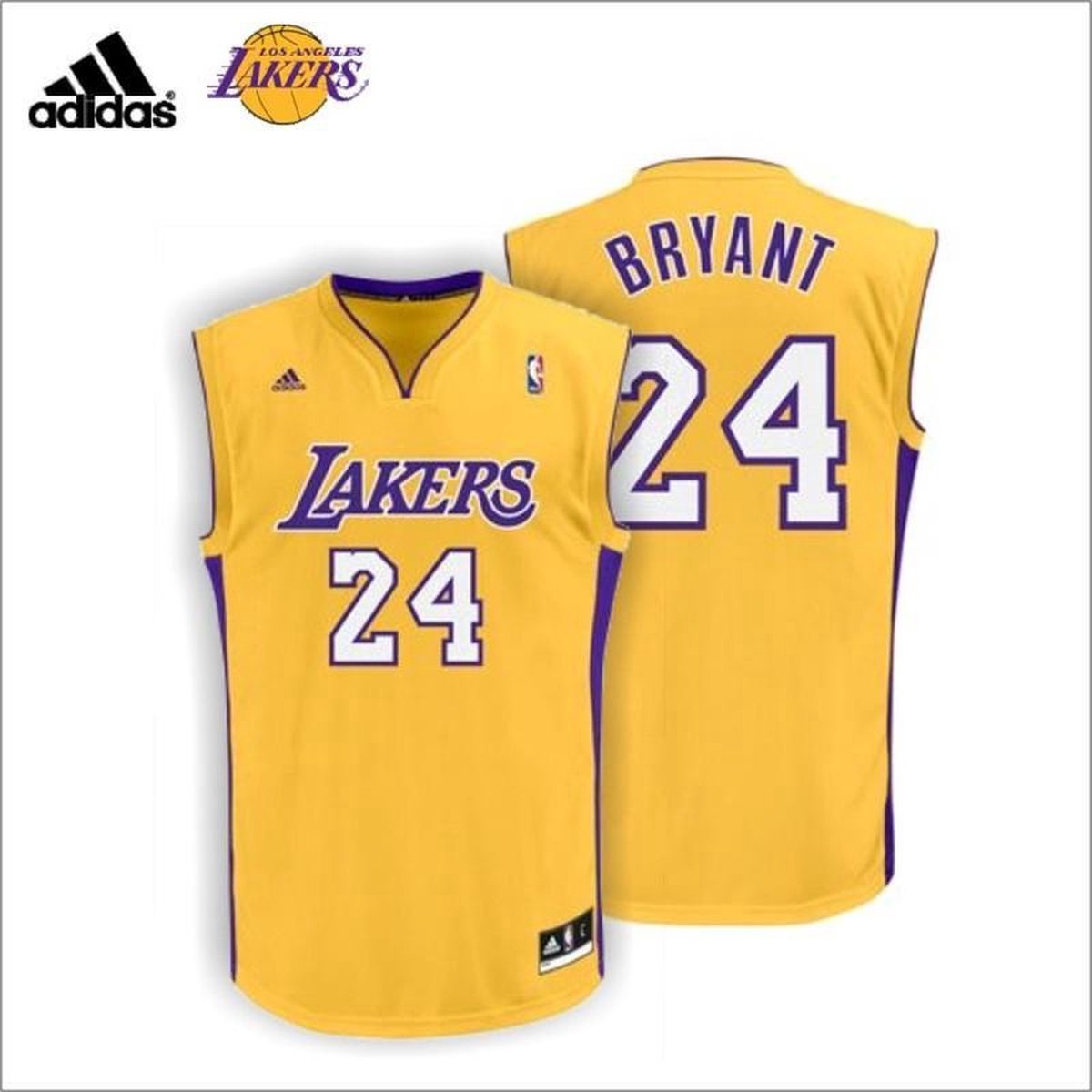 onaangenaam dubbele Spreekwoord Adidas NBA Jersey LA Lakers geel/paars maat XL | bol.com