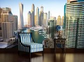 Dubai City Skyline Marina Photo Wallcovering