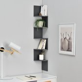 [en.casa]® Design Wandplank - planken - grijs model 1