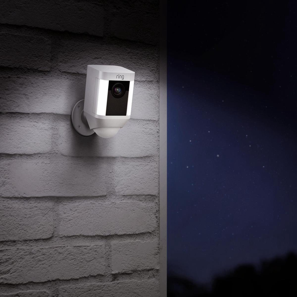 Ring Spotlight Cam Batterij Beveiligingscamera Wit - afbeelding 3