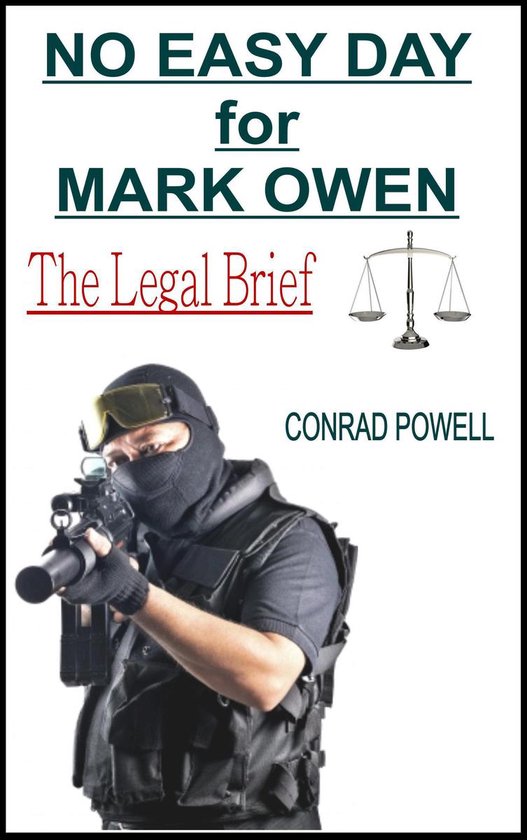 No Easy Day - No Easy Day for Mark Owen: The Legal Brief - cover
