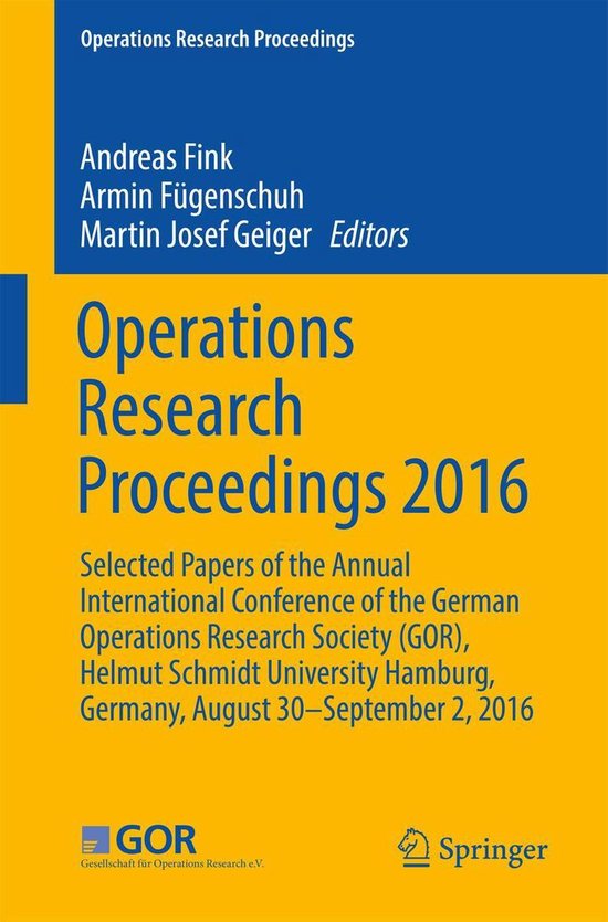 Operations Research Proceedings - Operations Research Procee ... - cover