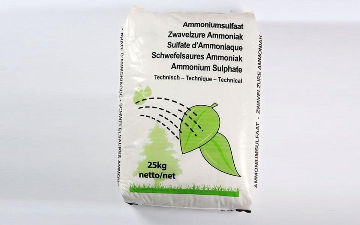 Ammoniumsulfaat 25kg - 21% N - Zwavelzur ammoniak