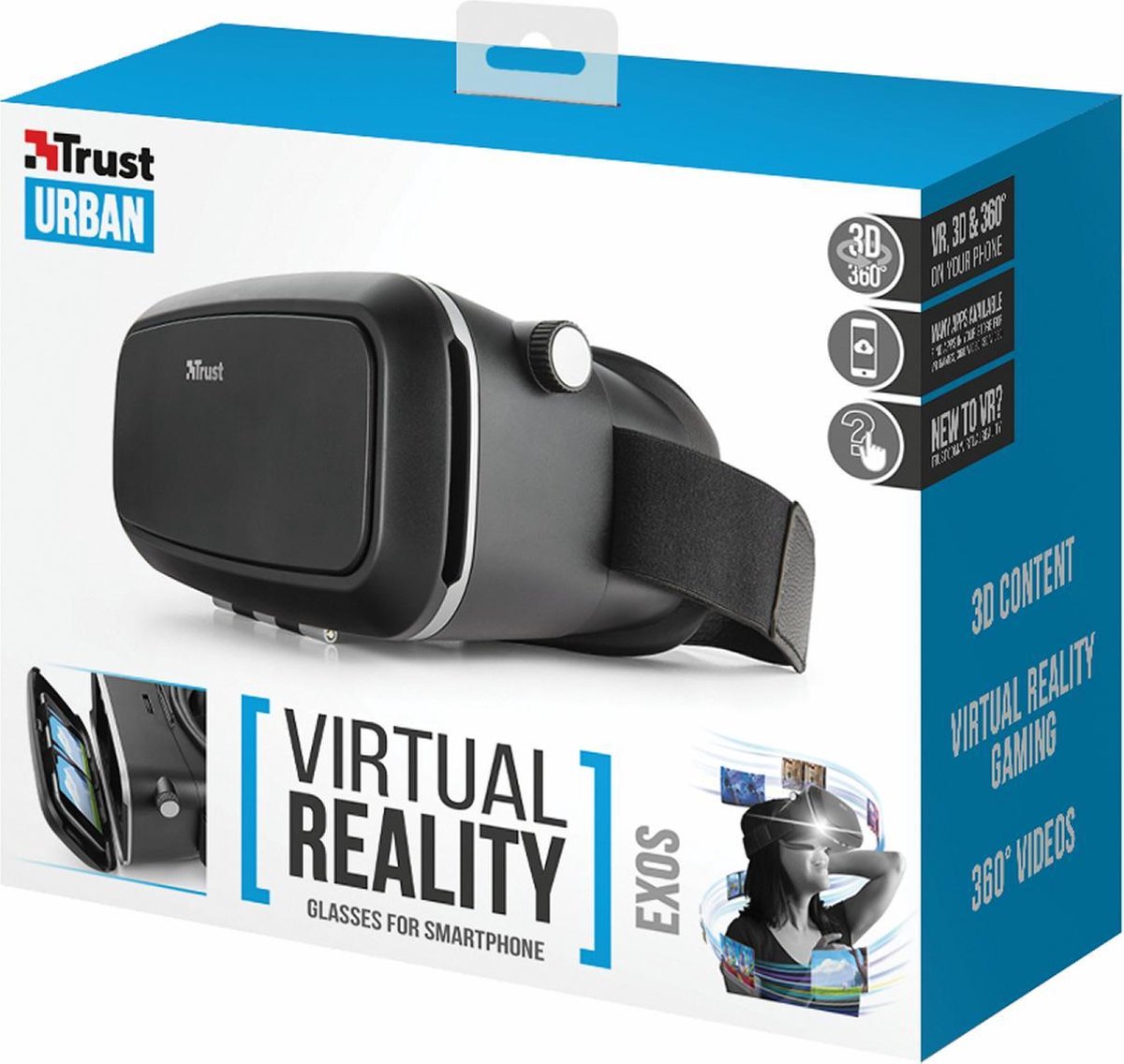 Trust Urban Exos - Universele 3D Virtual Reality Bril - Zwart | bol.com