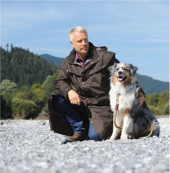 Impermeabile Scippis Stockman Coat: Cappotto Da Cowboy Australiano, Beige, Taglia XL, Antivento E Foderato In Cotone