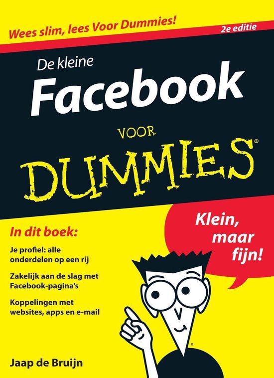 Cover van het boek 'De kleine Facebook voor Dummies' van Jaap de Bruijn