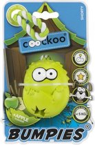 Bumpies met touw shorty apple yellowwish Groen hondenspeelgoedje maat L - 13-30kg