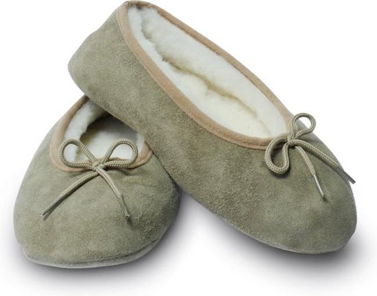 Dames pantoffel taupe maat 35 | bol.com
