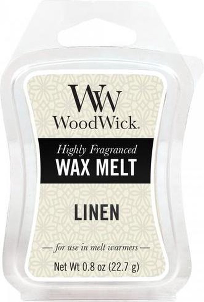 Woodwick Waxmelts Linen 3 Stuks