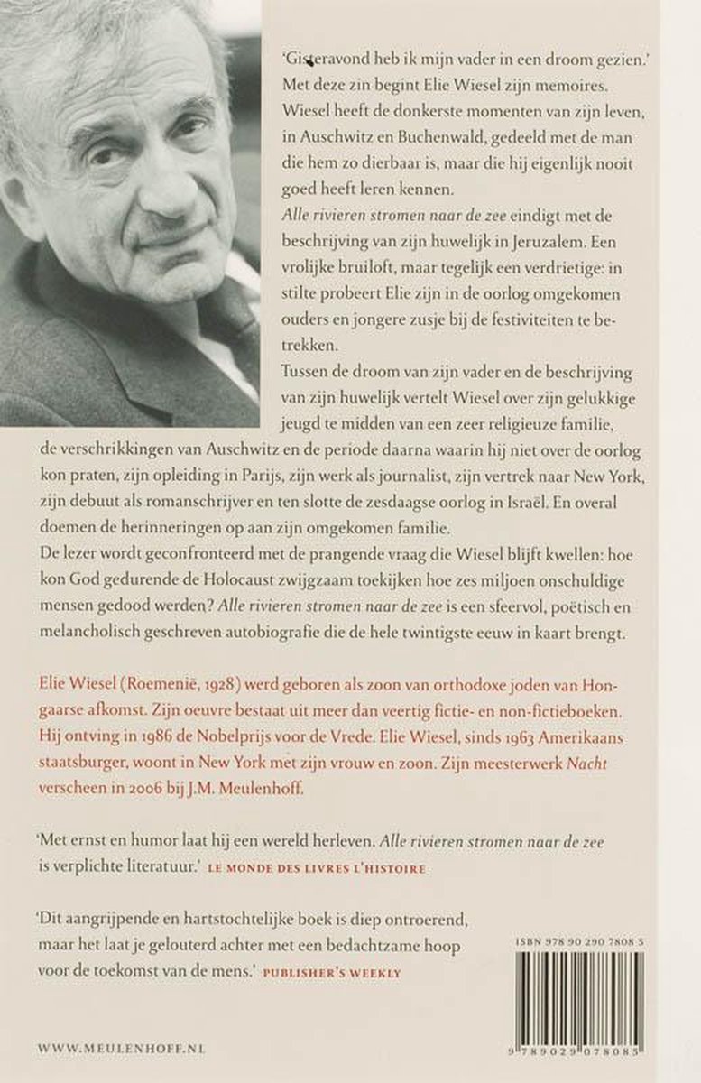 Alle Rivieren Stromen Naar De Zee - back cover