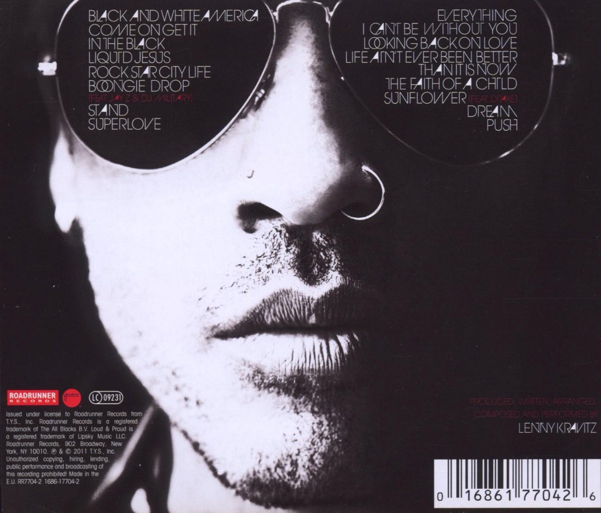 Lenny Kravitz Black And White America, Lenny Kravitz CD (album