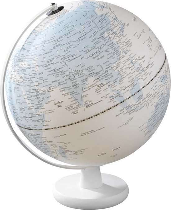 Mascagni - Wereldbol / Globe met verlichting, diameter 30 cm, blauw - 20F 01390
