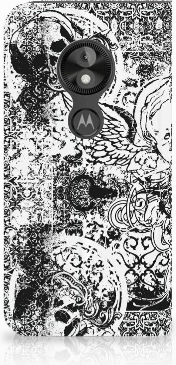 Mobiel BookCase Motorola Moto E5 Play Skulls Angel