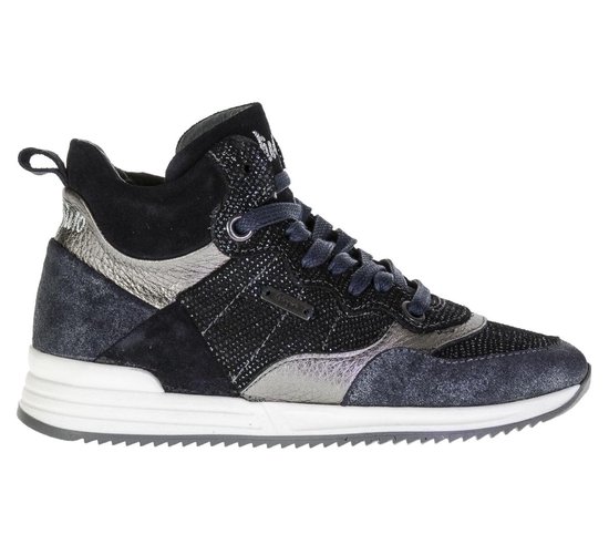 Vingino Elora Mid Sneakers - Maat 28 - Unisex - blauw/zilver | bol.com