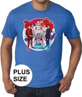 Grote maten - blauw Toppers in concert 2019 officieel plus size t-shirt heren - Officiele Toppers in concert merchandise 3XL