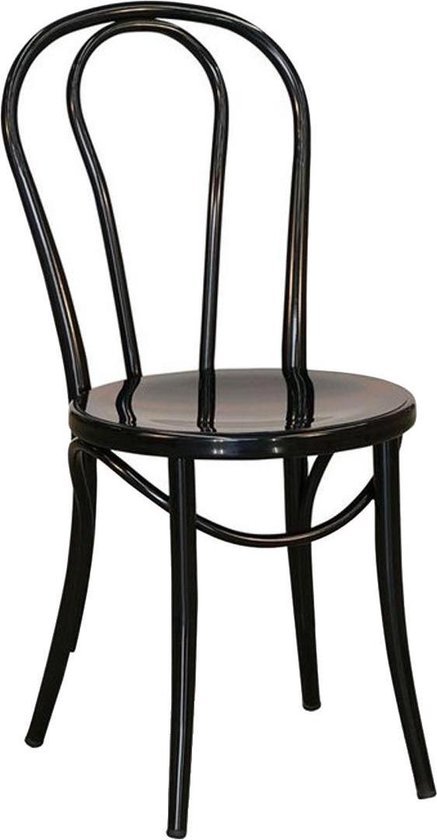 Legend No. 18 Chair - Metalen bistrostoel - Zwart | bol.com