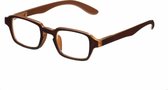 SILAC - RETRO BROWN - Leesbrillen voor Vrouwen en Mannen - 7096 - Dioptrie +3.50