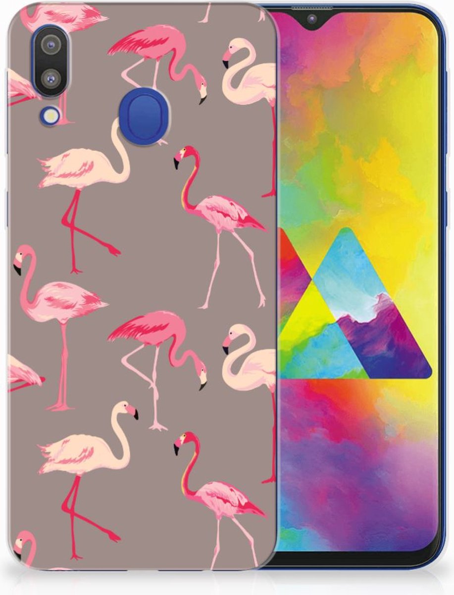 Samsung Galaxy M20 (Power) TPU Hoesje Flamingo