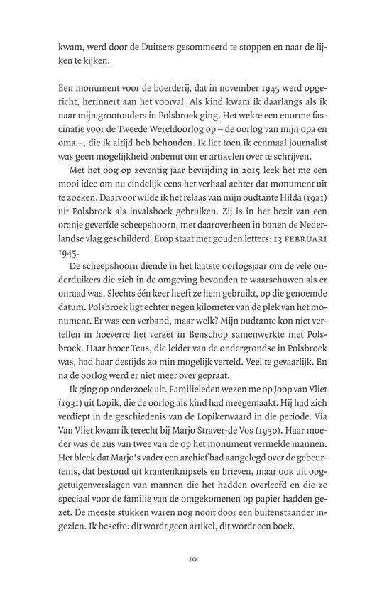 Pagina uit een boek met tekst over de Tweede Wereldoorlog.