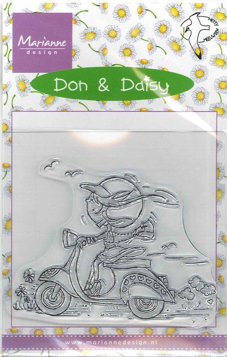 Don & Daisy Clear Stamp Scooting Daisy