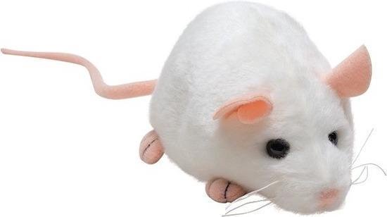 onhandig moeder speelplaats Pluche witte muis knaagdieren knuffel 30 cm - Muizen dieren knuffels -  Speelgoed voor... | bol.com