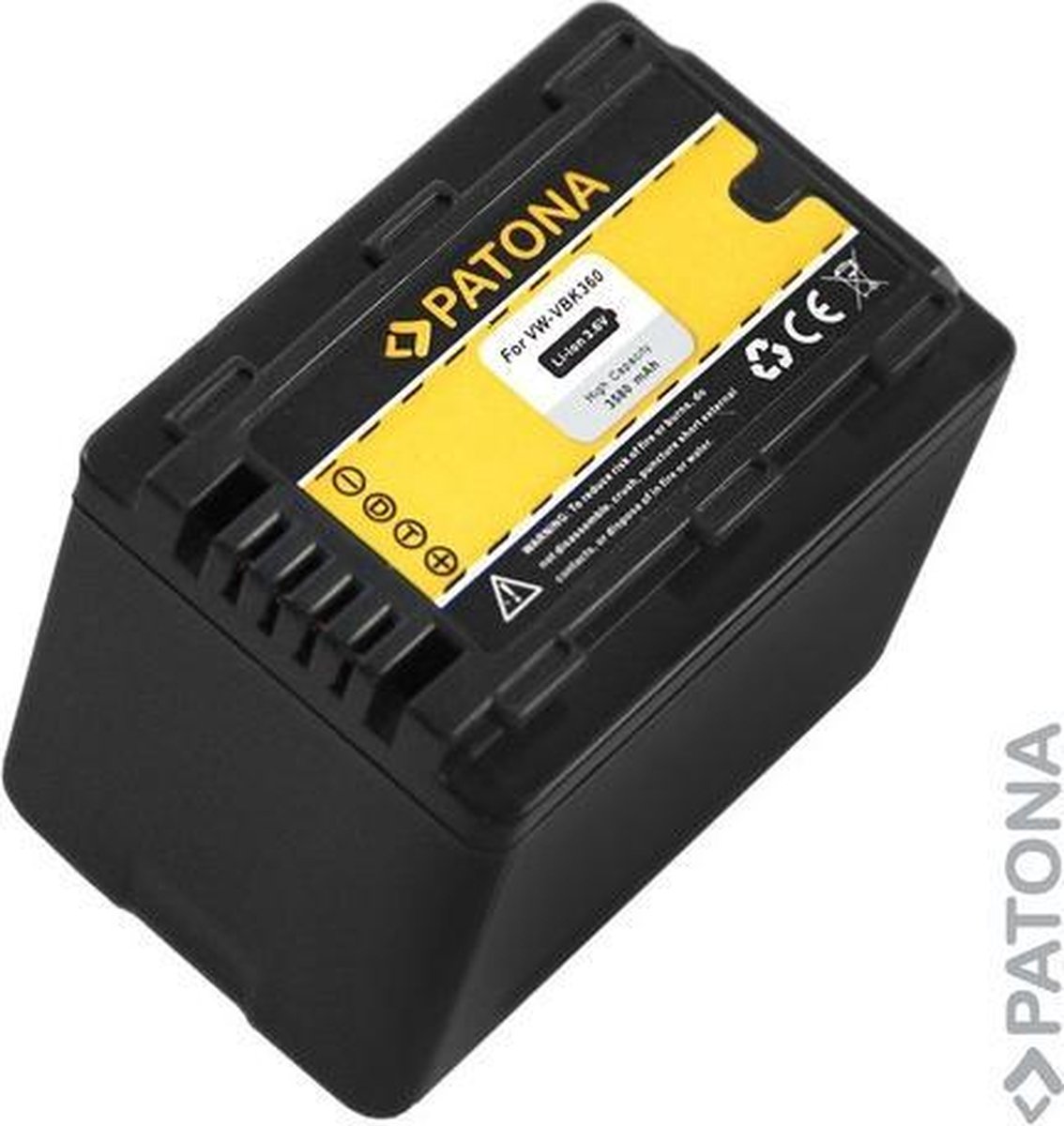 PATONA Battery f. Panasonic VW-VBK360 VBK360 VBK 360