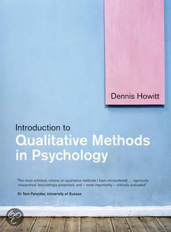 Introduction To Qualitative Methods In Psychology - cover