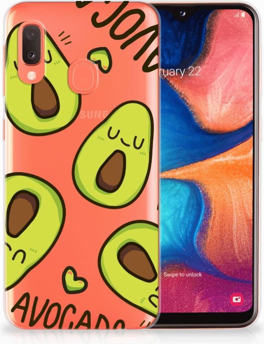 Samsung Galaxy A20e Telefoonhoesje met Naam Avocado Singing