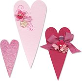 Sizzix Bigz Die Stans Set van 3 Primitieve Harten