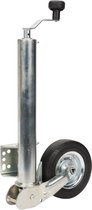 Quparts neuswiel Ø60 mm - metalen velg met vaste rubber band van 200 x 60 mm inclusief bevestigingsbeugel