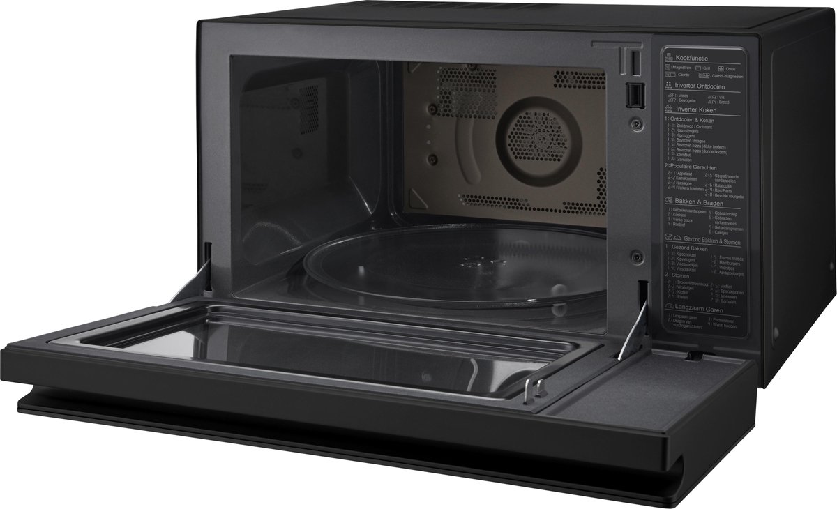 LG MJ3965BPS, Magnetron 39 L, 1100 W Inverter techniek voor snelle, gelijkmatige bereiding, CRISP-schaal voor krokant bakken & grillen, EasyClean coating: eenvoudig schoonmaken, Meer kook thumbnail 6