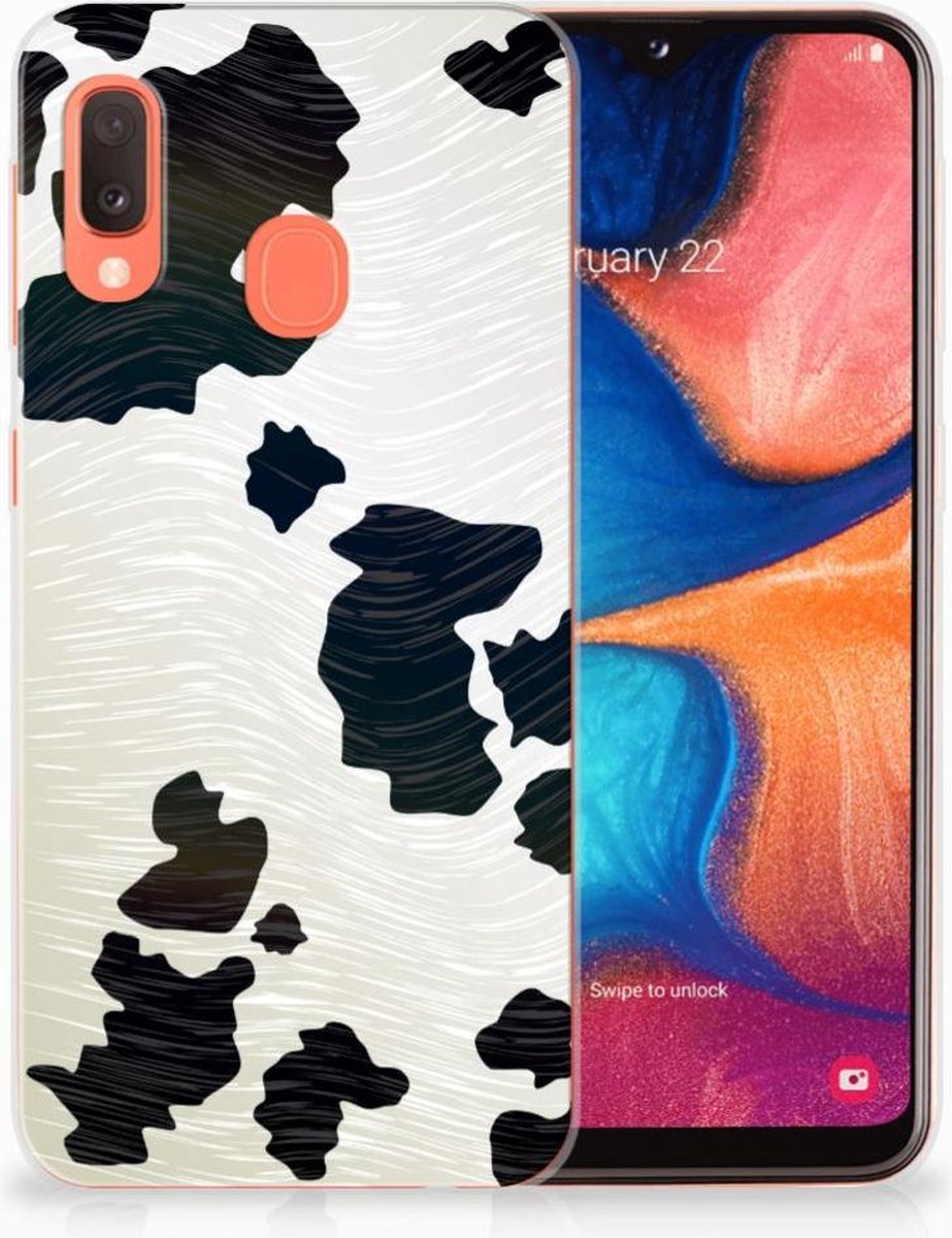 Samsung Galaxy A20e TPU Hoesje Koeienvlekken