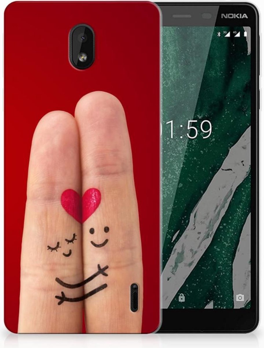Nokia 1 Plus Silicone Back Cover Liefde - Origineel Romantisch Cadeau