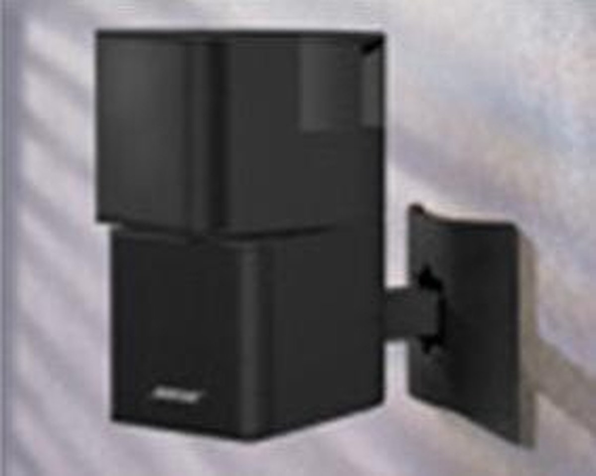 Support Mural Pour Enceintes Bose UB-20 II Et Autres Modèles - Design Compact, En ABS Robuste, Noir Ou Blanc - 8