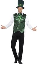 Ierse Lucky Lad (vest, shirt, vlinderstrik en hoed)