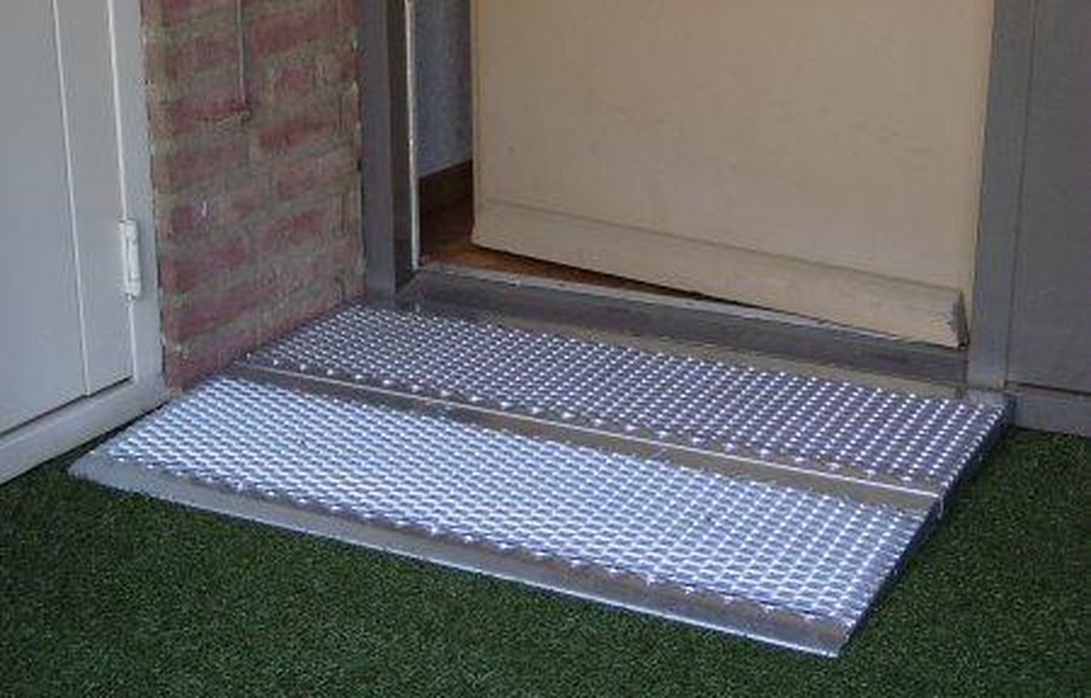 Oprit/Oprijplaat Miniramp MR660 (oprijlengte 66 cm) - Geschikt voor Hoogte tot 8 cm